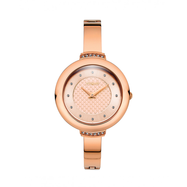 Picture of VOGUE WOMEN΄S WATCH CAPRICE II ROSE GOLDPLATED STAINLESS STEEL PINK DIAL WITH  STONES