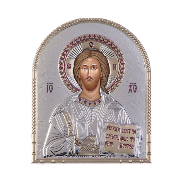 Picture of SILVER ICON - CHRIST 12x14 cm
