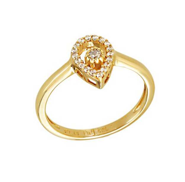 Picture of 14K GOLD RING OVAL SHAPE WITH CUBIC ZIRCONIA