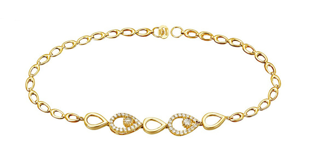 Picture of 14K GOLD BRACELET OVAL SHAPE WITH CUBIC ZIRCONIA