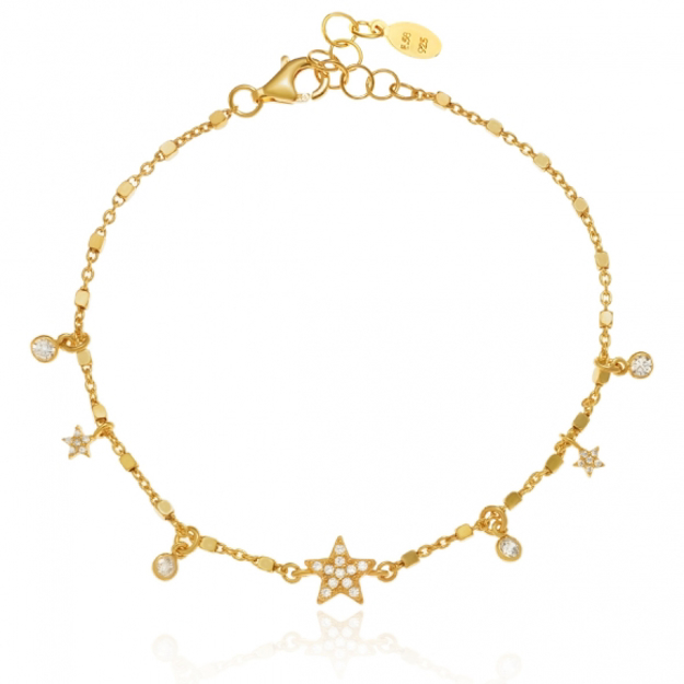 Picture of 925 GOLD PLATED GREGIO SILVER BRACELET 