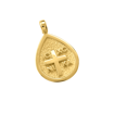 Picture of K9 YELLOW GOLD PENDANT - NEW BORN CHRISTIAN CHARM